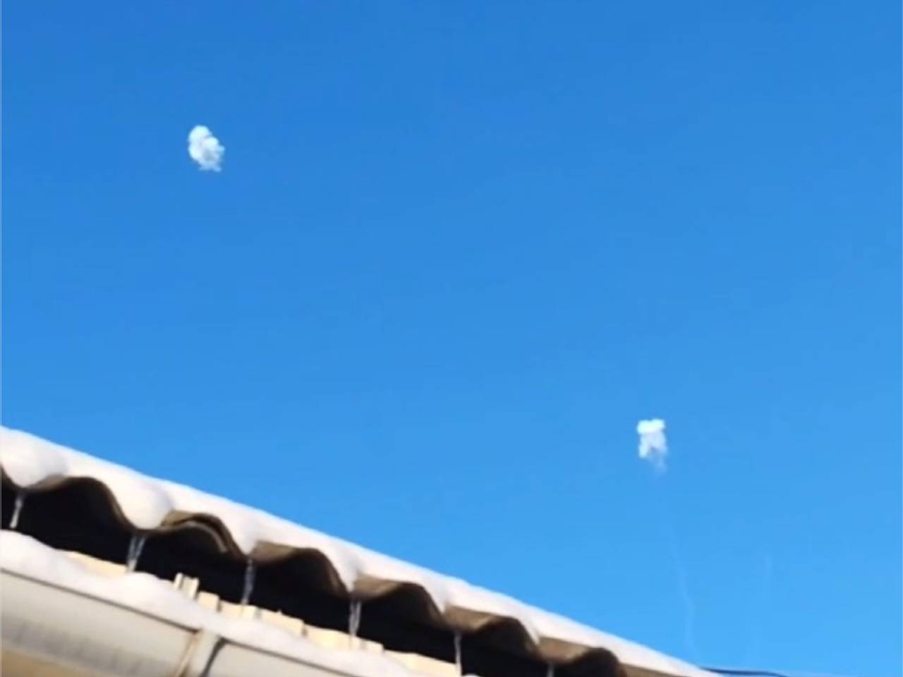 Появилось видео отражения массированной атаки ВСУ на столицу российского региона