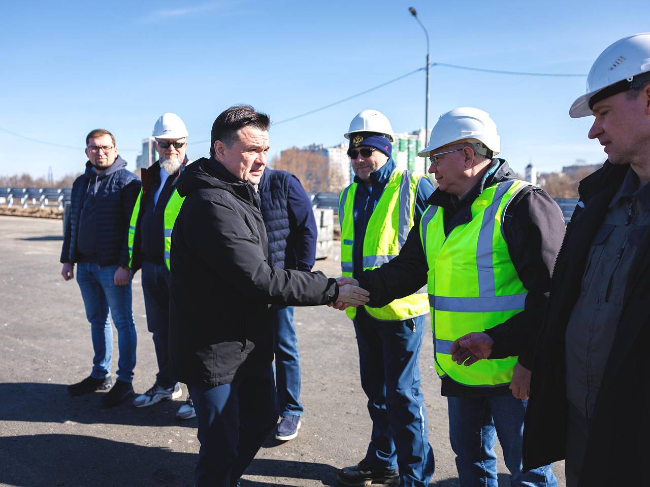 Глава Подмосковья Воробьев проверил работу нового участка Южно-Лыткаринской автодороги