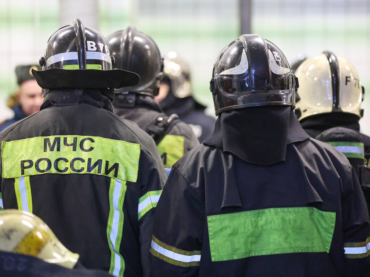 Пожар на территории Центрального научно-исследовательского института машиностроения в Королеве Подмосковья