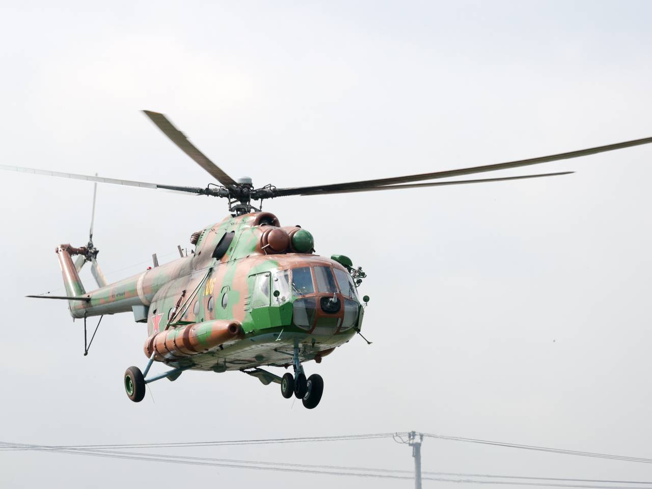 Крушение военного вертолета Ми-8 под Воронежем